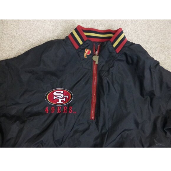 Vintage San Francisco 49ers Pro Player Reversible Wind Breaker Jacket (Size L) - Picture 12 of 15